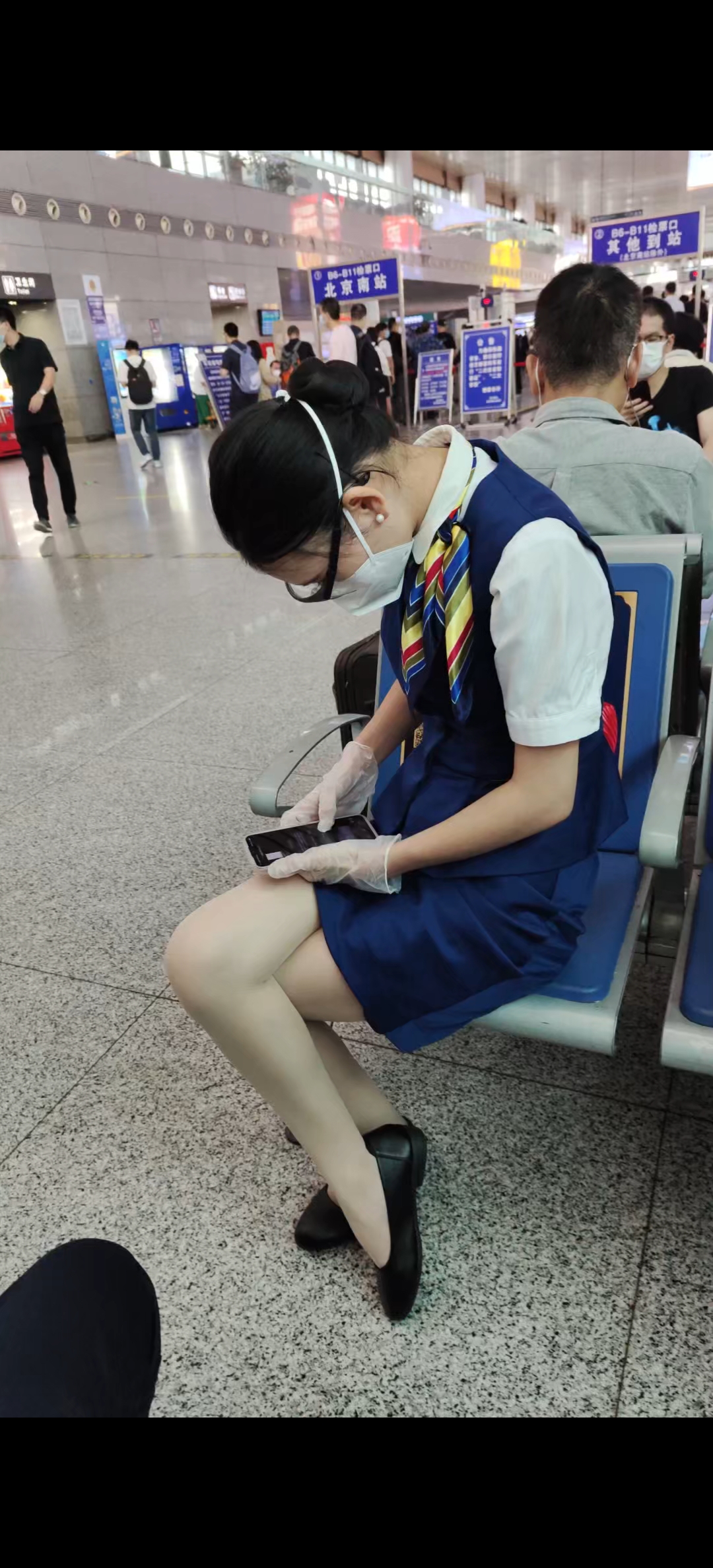 高铁乘务员极品