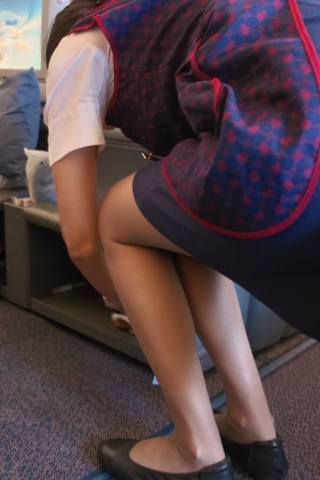 【CA】4K超清拍摄国航乘务员丝袜