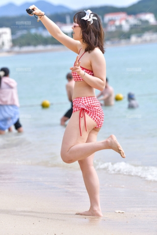 红色格子比基尼 251226-71