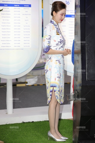 25旅交会海航空姐高挑气质灰丝高跟【套图✚视频】