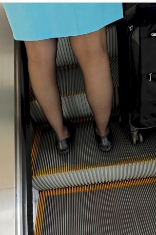 厦航黑丝清晰度高，南航深肉丝下班，海航灰丝地勤