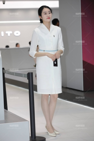 上海车展高挑肉丝大长腿礼仪轻熟韵味