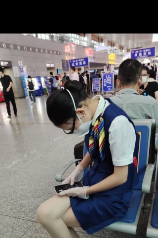 极品肉丝高铁乘务员