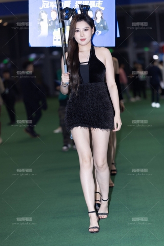 LB128-111P 杭州台球展-猩猩暴走展台超多白嫩大长腿模特巡游